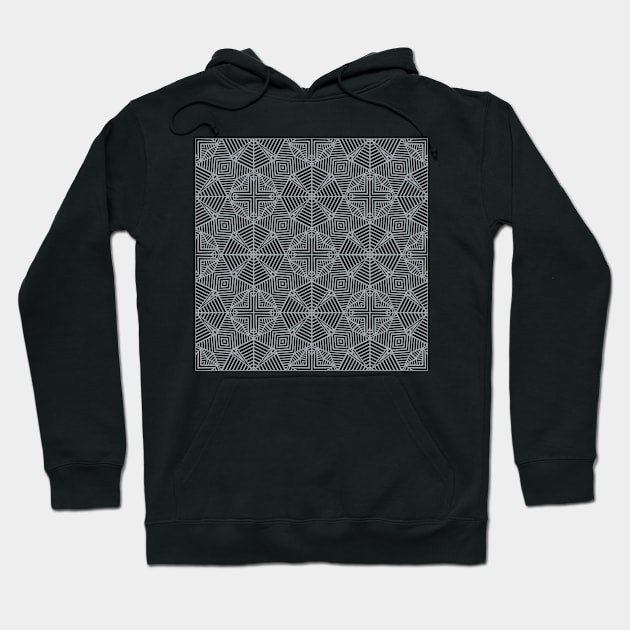 Geo Squares Grey Hoodie by ProjectM